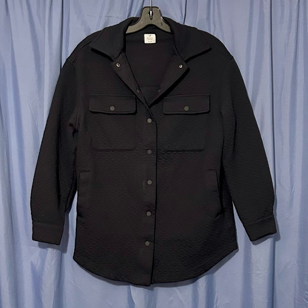 🟢 3/$25 Denver Hayes Women’s Quilted Shacket Black - Size Small